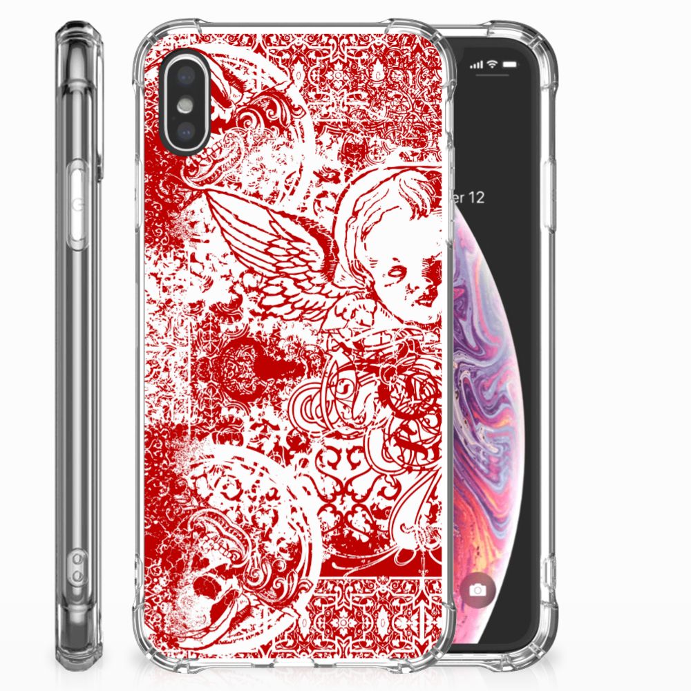Extreme Case Apple iPhone Xs Max Angel Skull Rood
