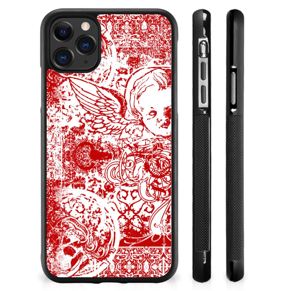 Mobiel Case Apple iPhone 11 Pro Max Angel Skull Rood