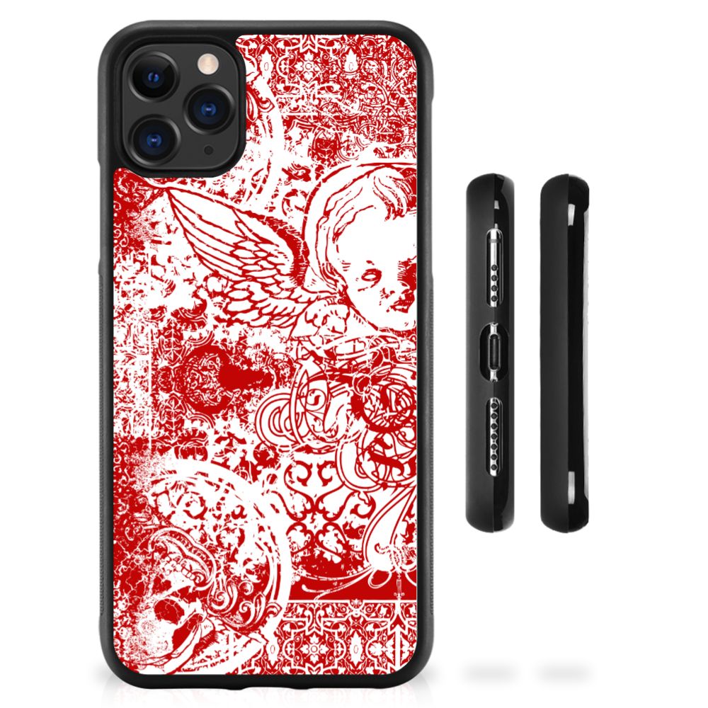 Mobiel Case Apple iPhone 11 Pro Max Angel Skull Rood