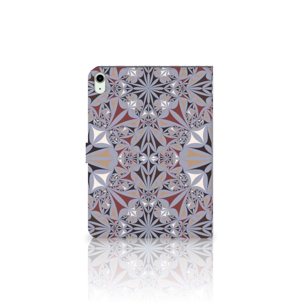 iPad Air (2020-2022) 10.9 inch Leuk Tablet hoesje Flower Tiles