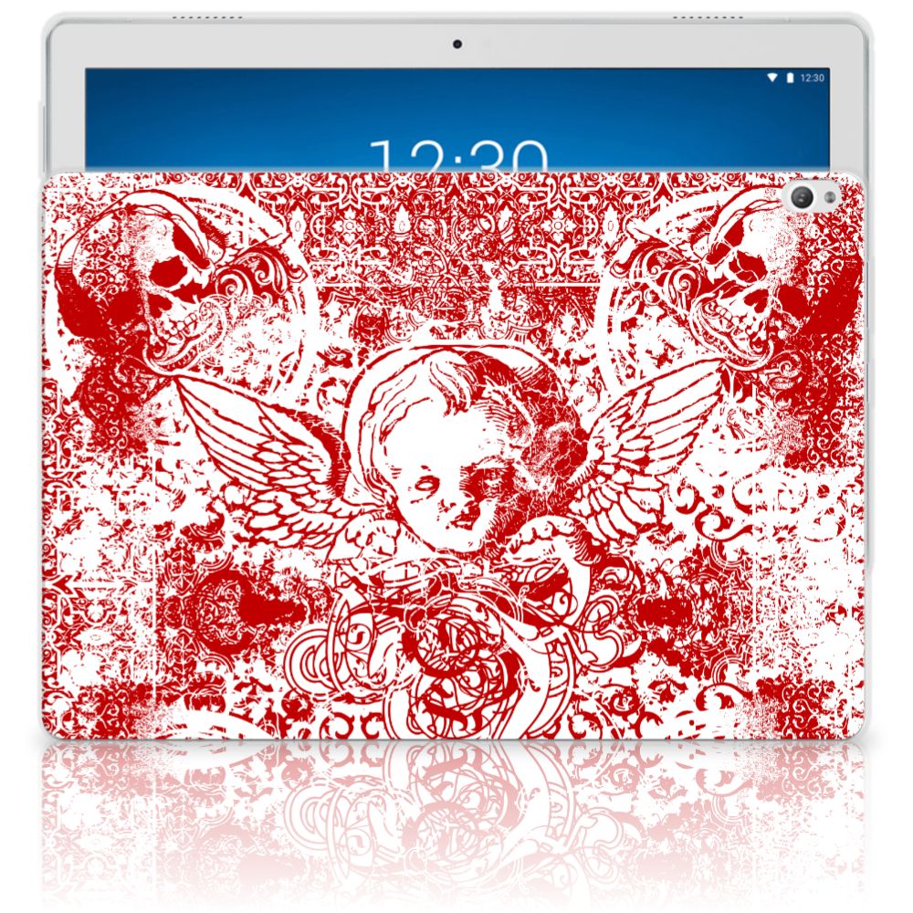 Tablet BackCover Lenovo Tab P10 Angel Skull Rood