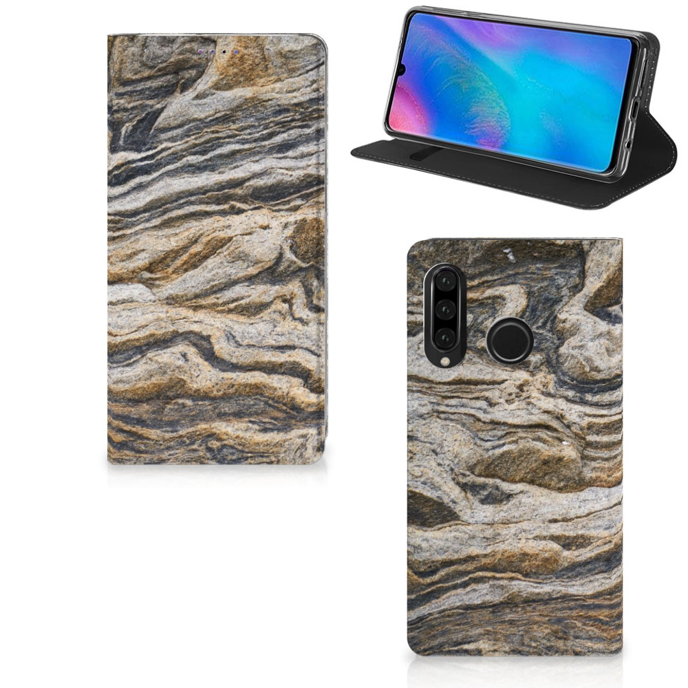 Huawei P30 Lite New Edition Standcase Steen