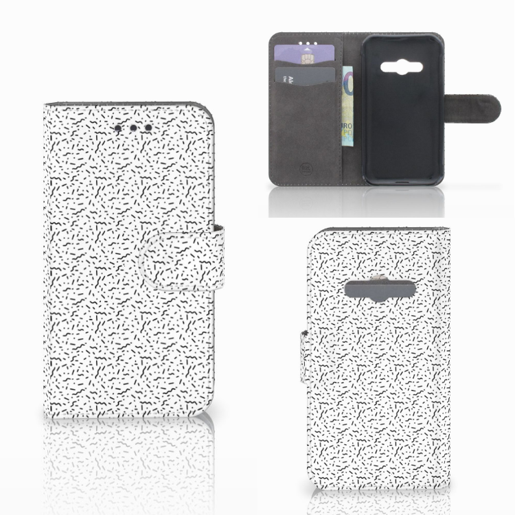 Samsung Galaxy Xcover 3 | Xcover 3 VE Telefoon Hoesje Stripes Dots