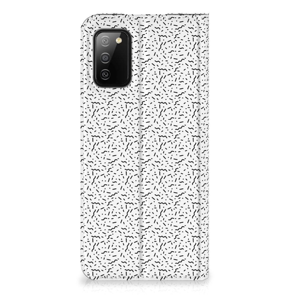 Samsung Galaxy M02s | A02s Hoesje met Magneet Stripes Dots