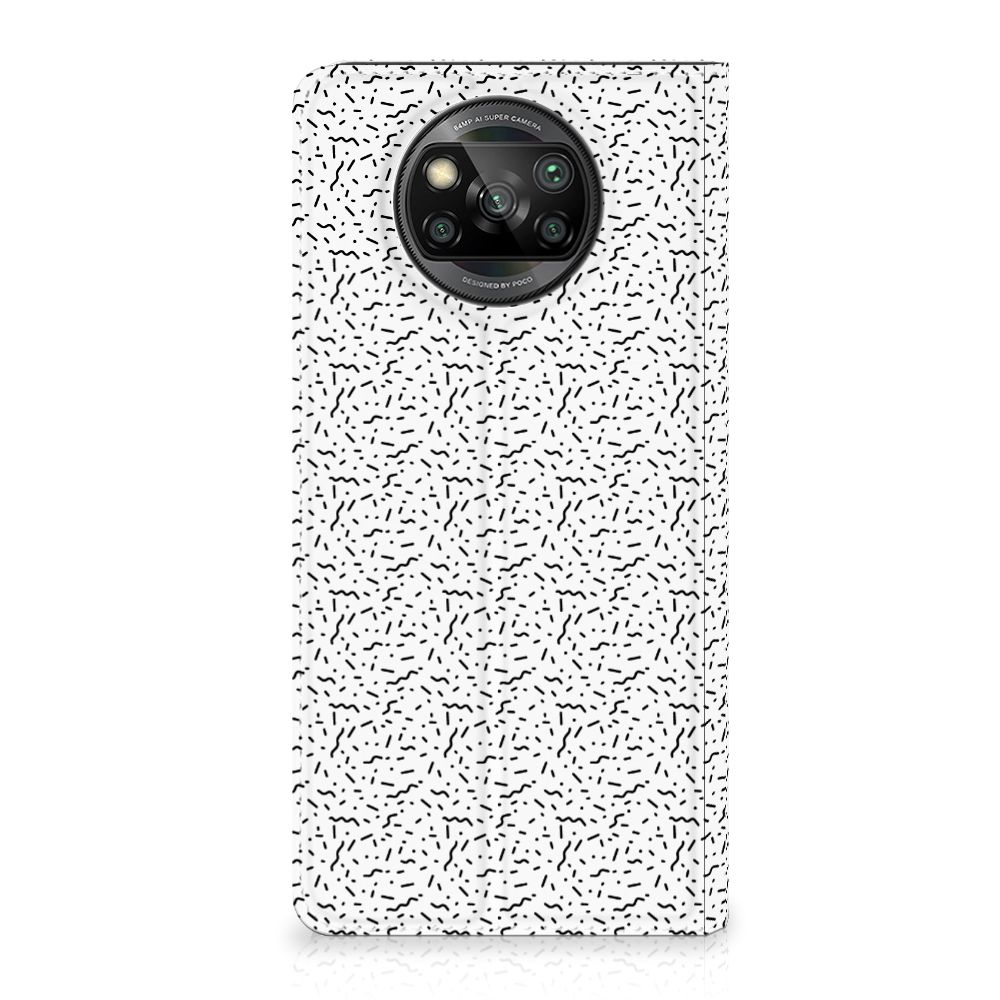 Xiaomi Poco X3 Pro | Poco X3 Hoesje met Magneet Stripes Dots
