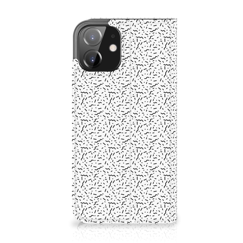 iPhone 12 | iPhone 12 Pro Hoesje met Magneet Stripes Dots