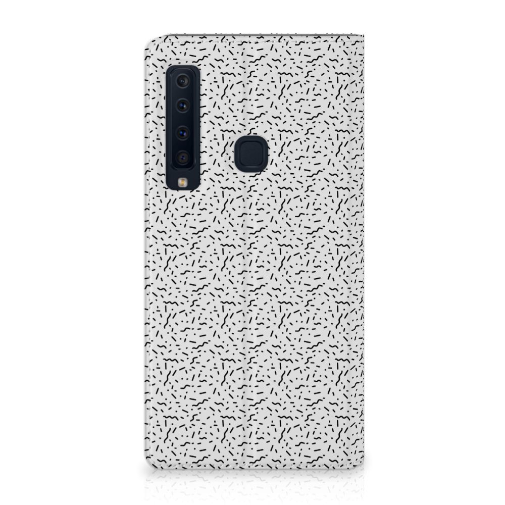 Samsung Galaxy A9 (2018) Hoesje met Magneet Stripes Dots