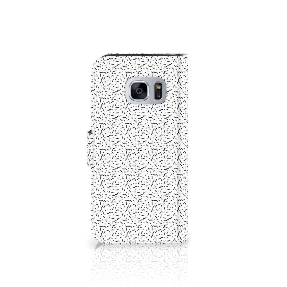 Samsung Galaxy S7 Telefoon Hoesje Stripes Dots