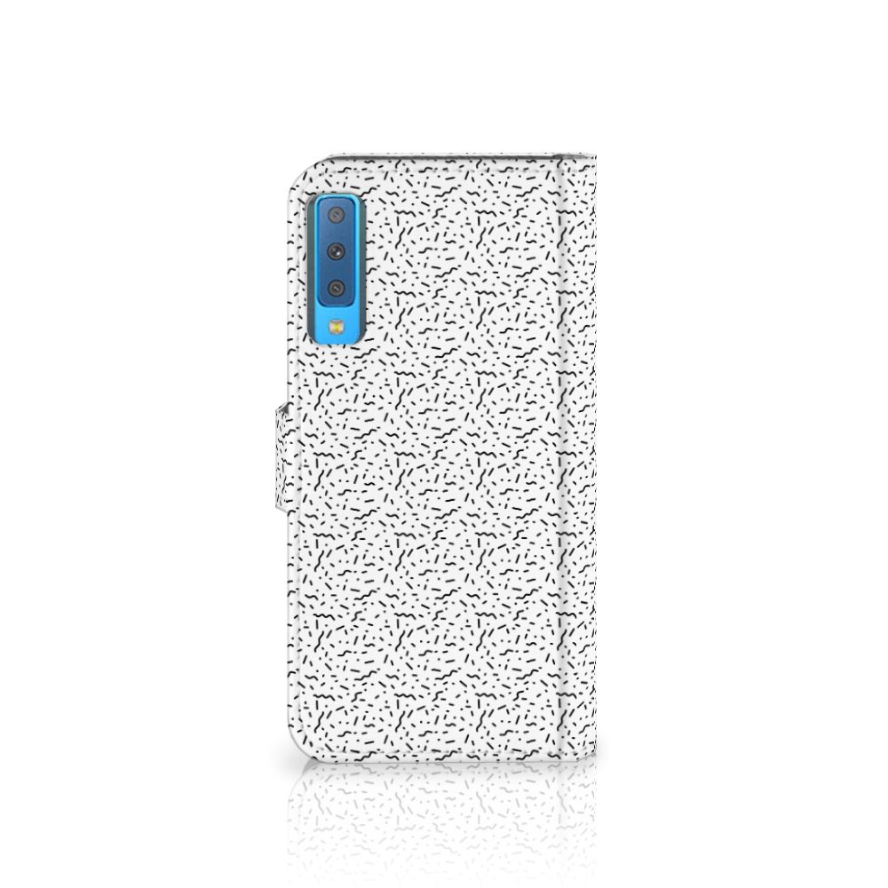 Samsung Galaxy A7 (2018) Telefoon Hoesje Stripes Dots