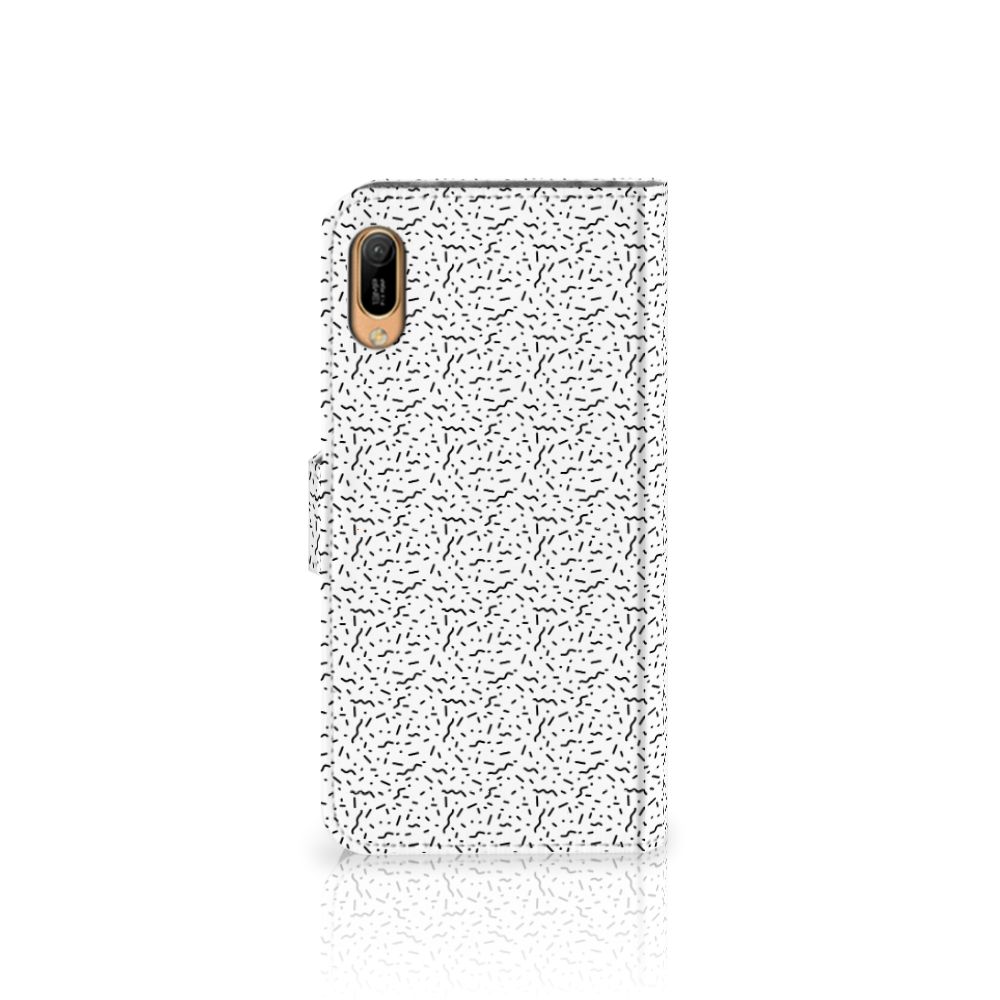 Huawei Y6 (2019) Telefoon Hoesje Stripes Dots