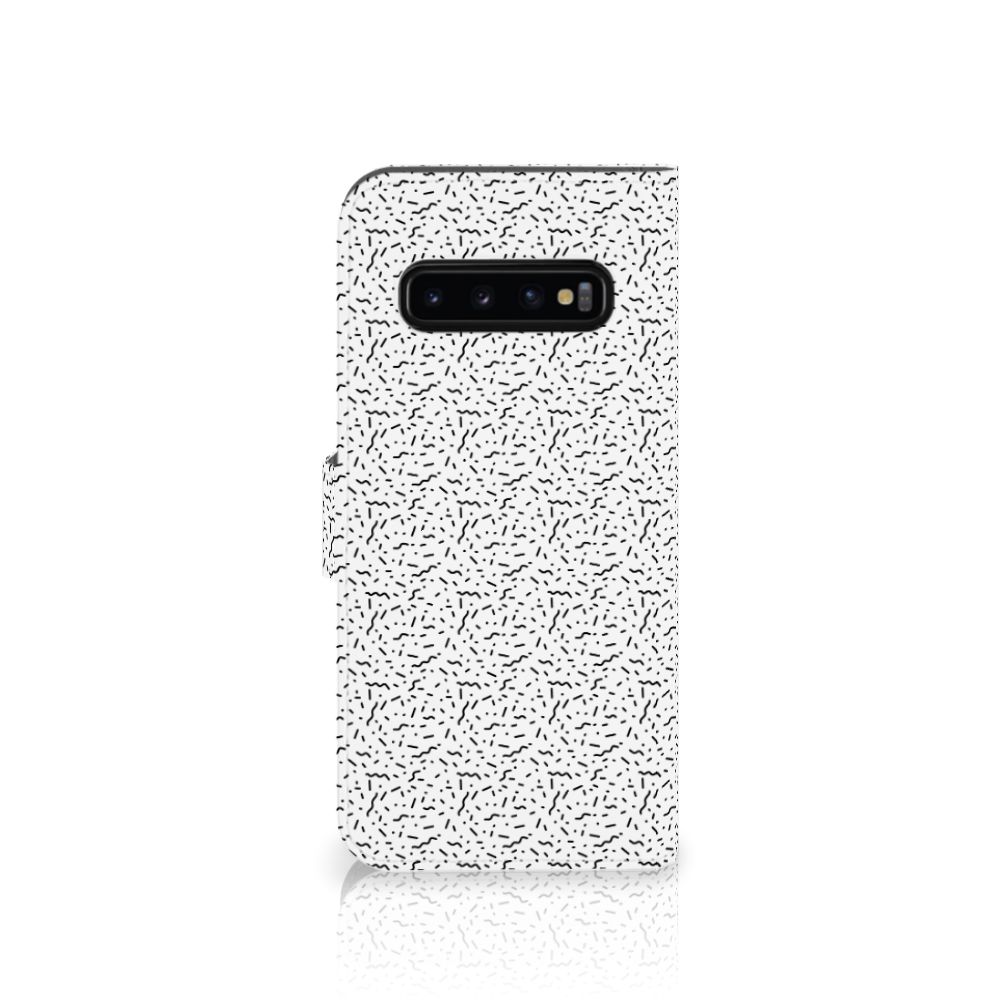 Samsung Galaxy S10 Plus Telefoon Hoesje Stripes Dots