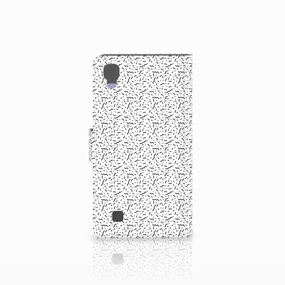 LG X Power Telefoon Hoesje Stripes Dots