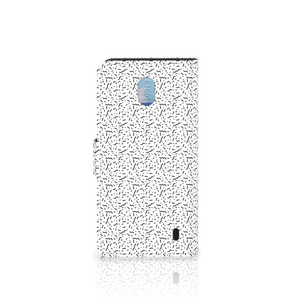 Nokia 1 Plus Telefoon Hoesje Stripes Dots