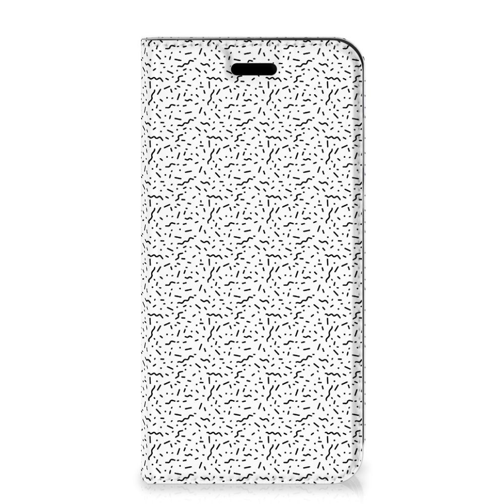 Huawei P20 Lite Hoesje met Magneet Stripes Dots