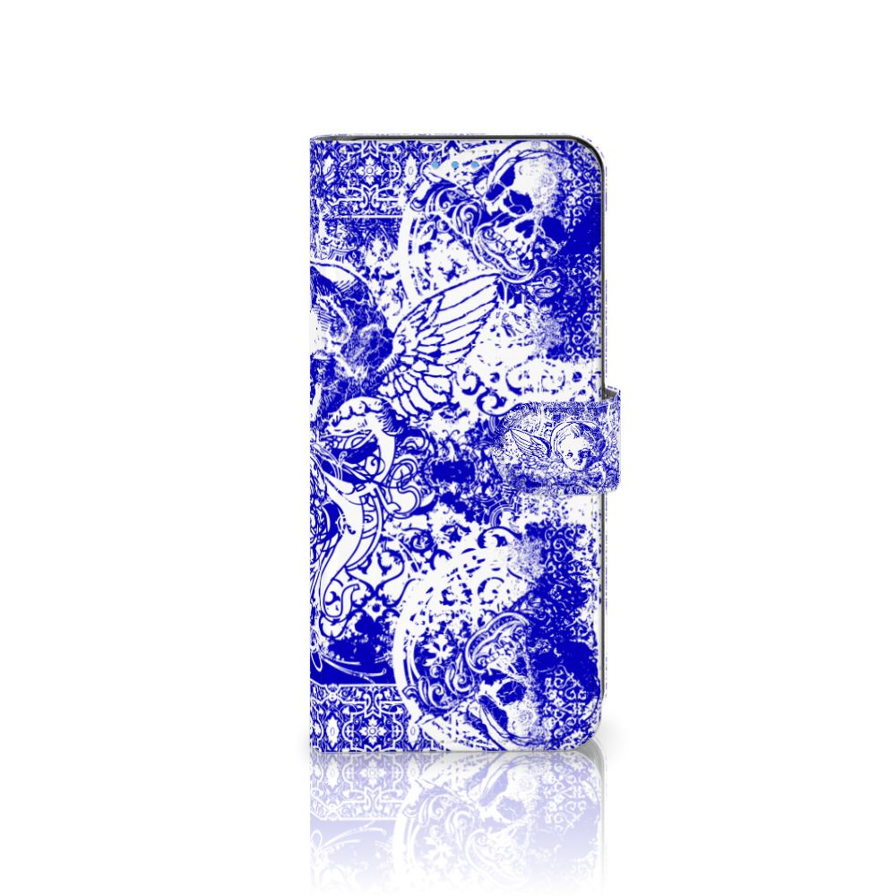 Telefoonhoesje met Naam Xiaomi Mi 10T Pro | Mi 10T Angel Skull Blauw