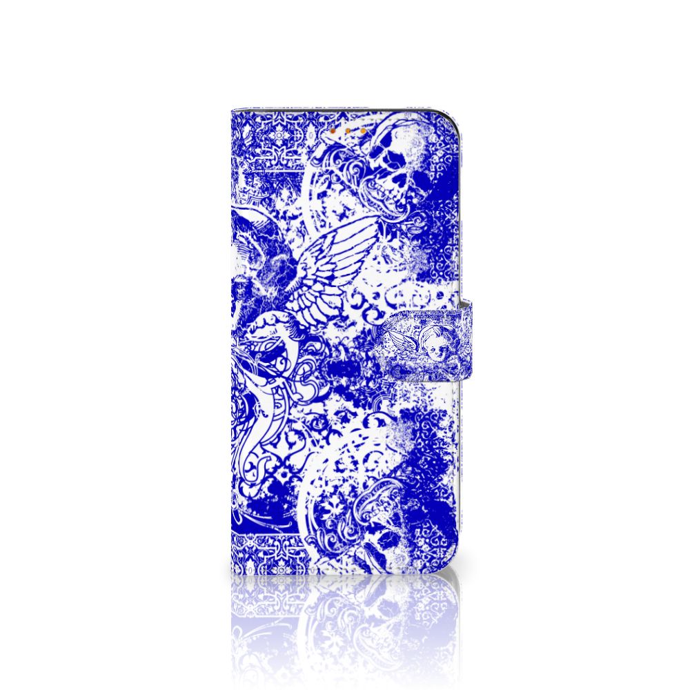Telefoonhoesje met Naam Poco F3 | Xiaomi Mi 11i Angel Skull Blauw