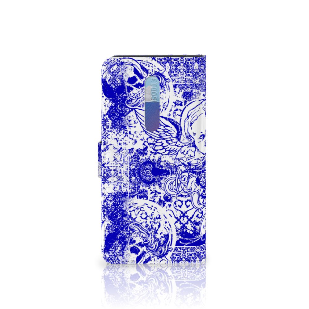 Telefoonhoesje met Naam Xiaomi Redmi K20 Pro Angel Skull Blauw