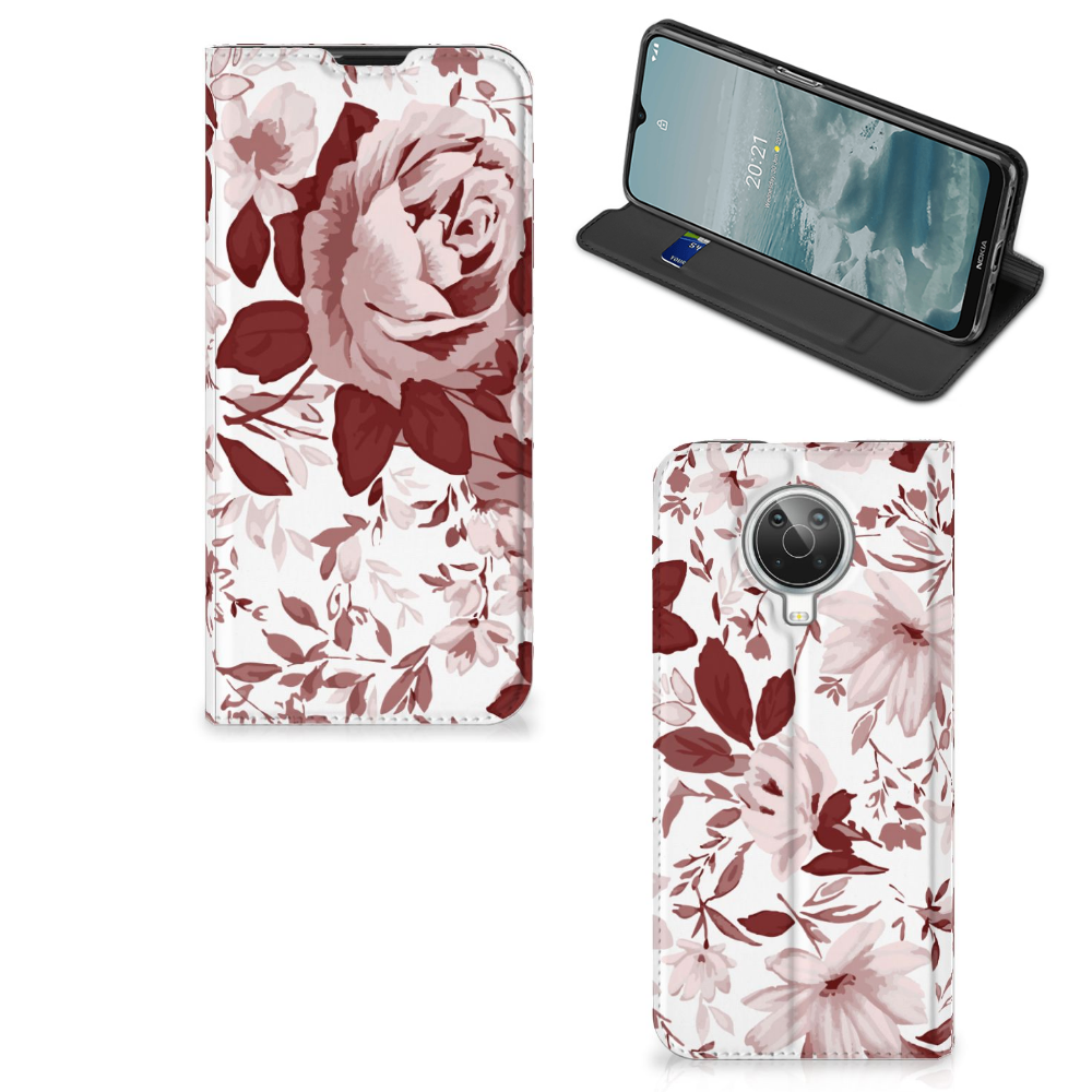 Bookcase Nokia G10 | G20 Watercolor Flowers
