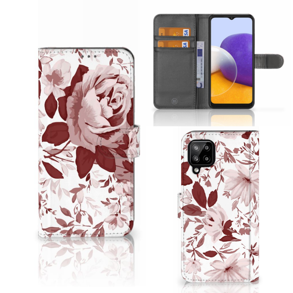 Hoesje Samsung Galaxy A22 4G | M22 Watercolor Flowers