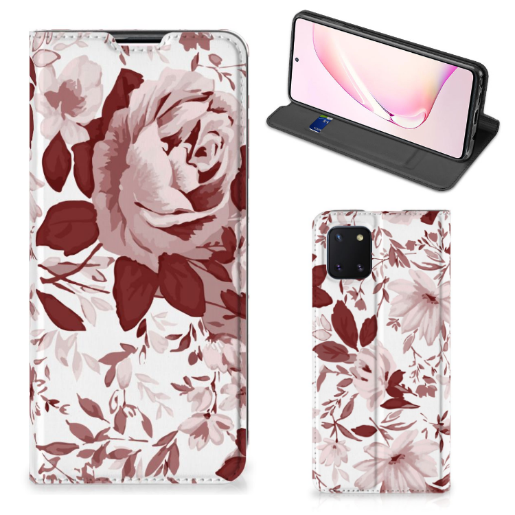 Bookcase Samsung Galaxy Note 10 Lite Watercolor Flowers