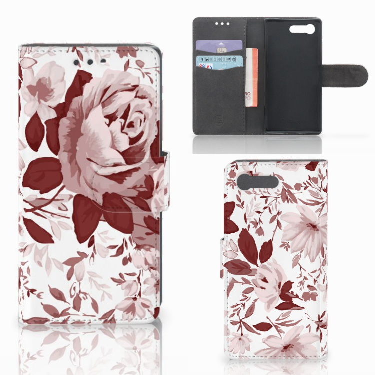 Hoesje Sony Xperia X Compact Watercolor Flowers
