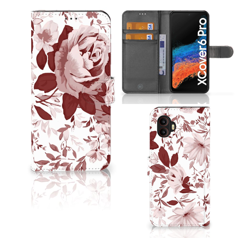 Hoesje Samsung Galaxy Xcover 6 Pro Watercolor Flowers