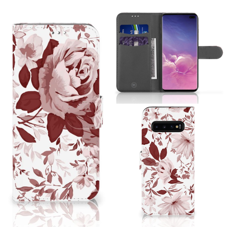 Hoesje Samsung Galaxy S10 Plus Watercolor Flowers