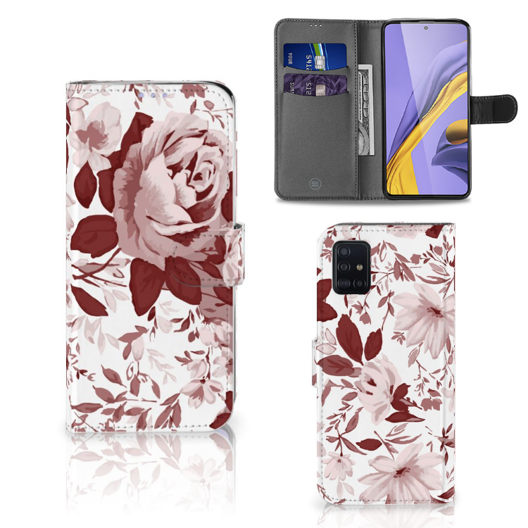 Hoesje Samsung Galaxy A51 Watercolor Flowers