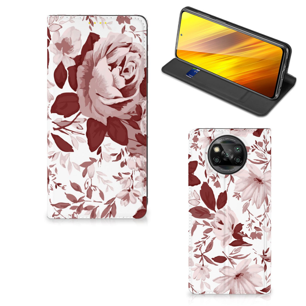 Bookcase Xiaomi Poco X3 Pro | Poco X3 Watercolor Flowers