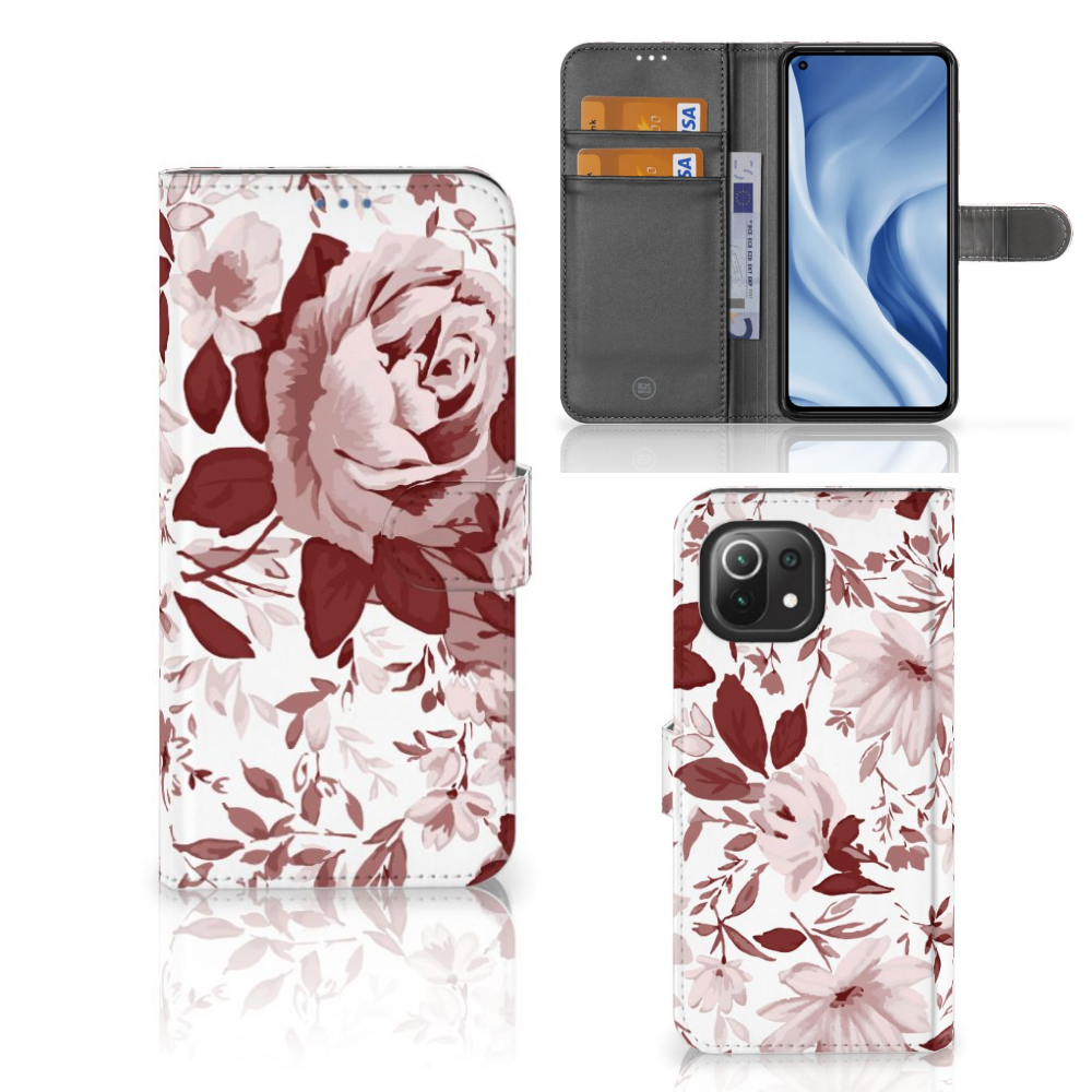 Hoesje Xiaomi 11 Lite 5G NE | Mi 11 Lite Watercolor Flowers