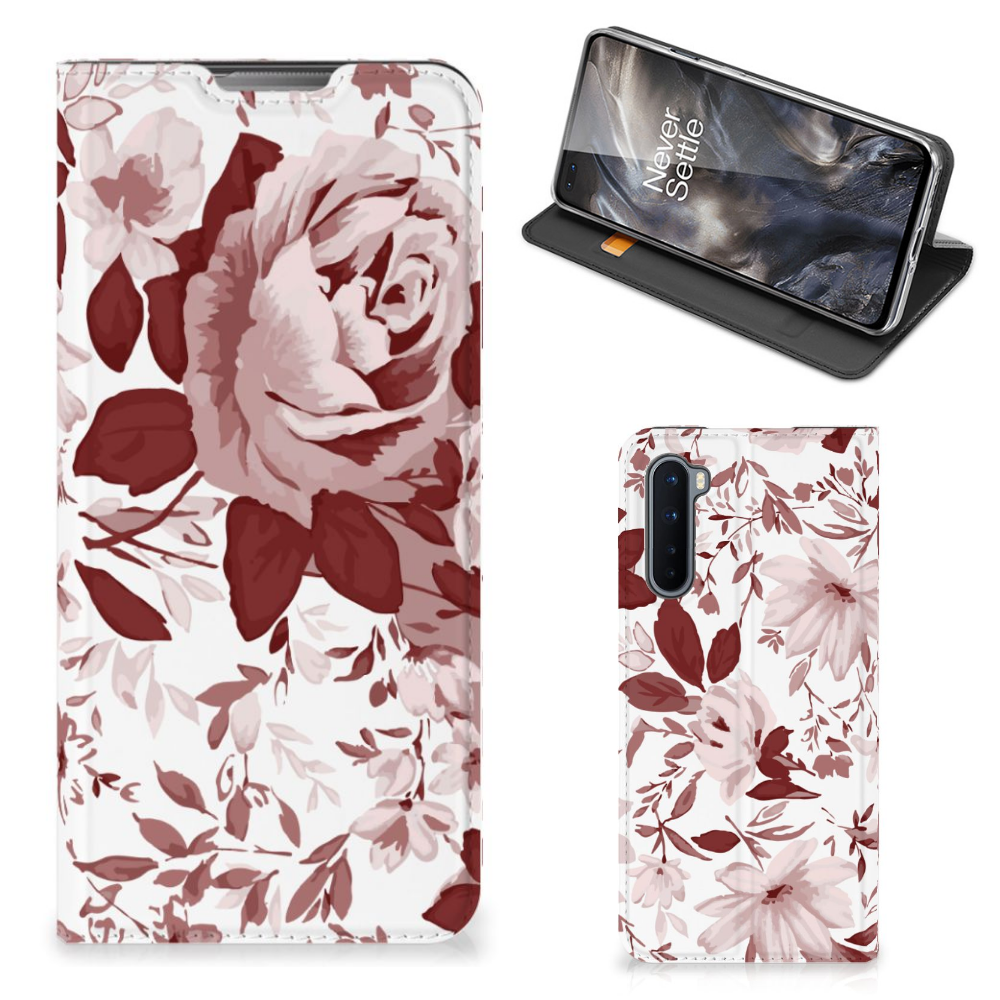 Bookcase OnePlus Nord Watercolor Flowers