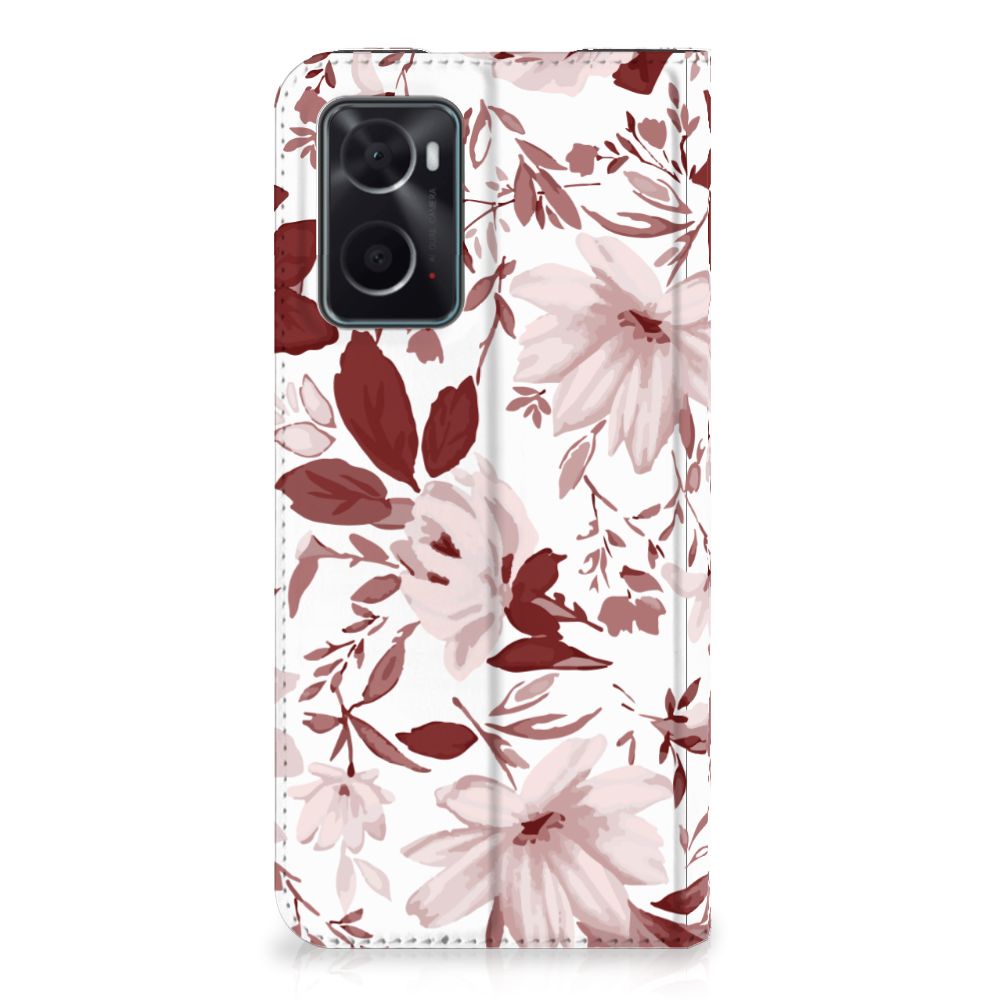 Bookcase OPPO A96 | A76 Watercolor Flowers