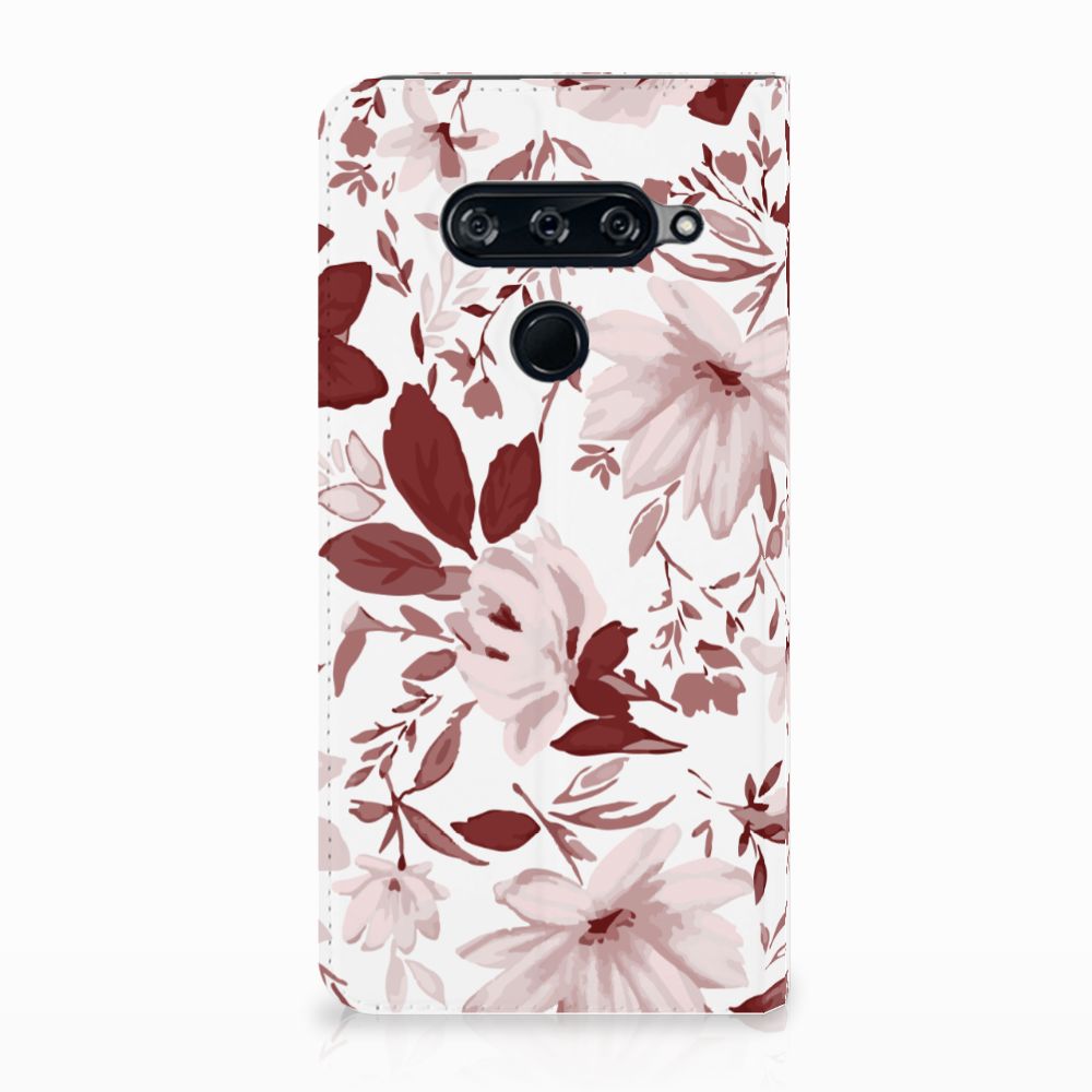 Bookcase LG V40 Thinq Watercolor Flowers