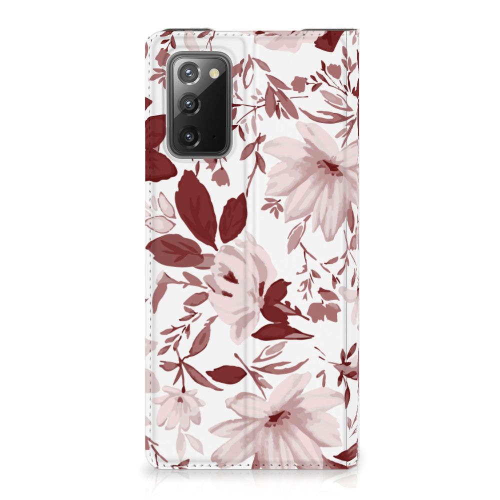 Bookcase Samsung Galaxy Note20 Watercolor Flowers