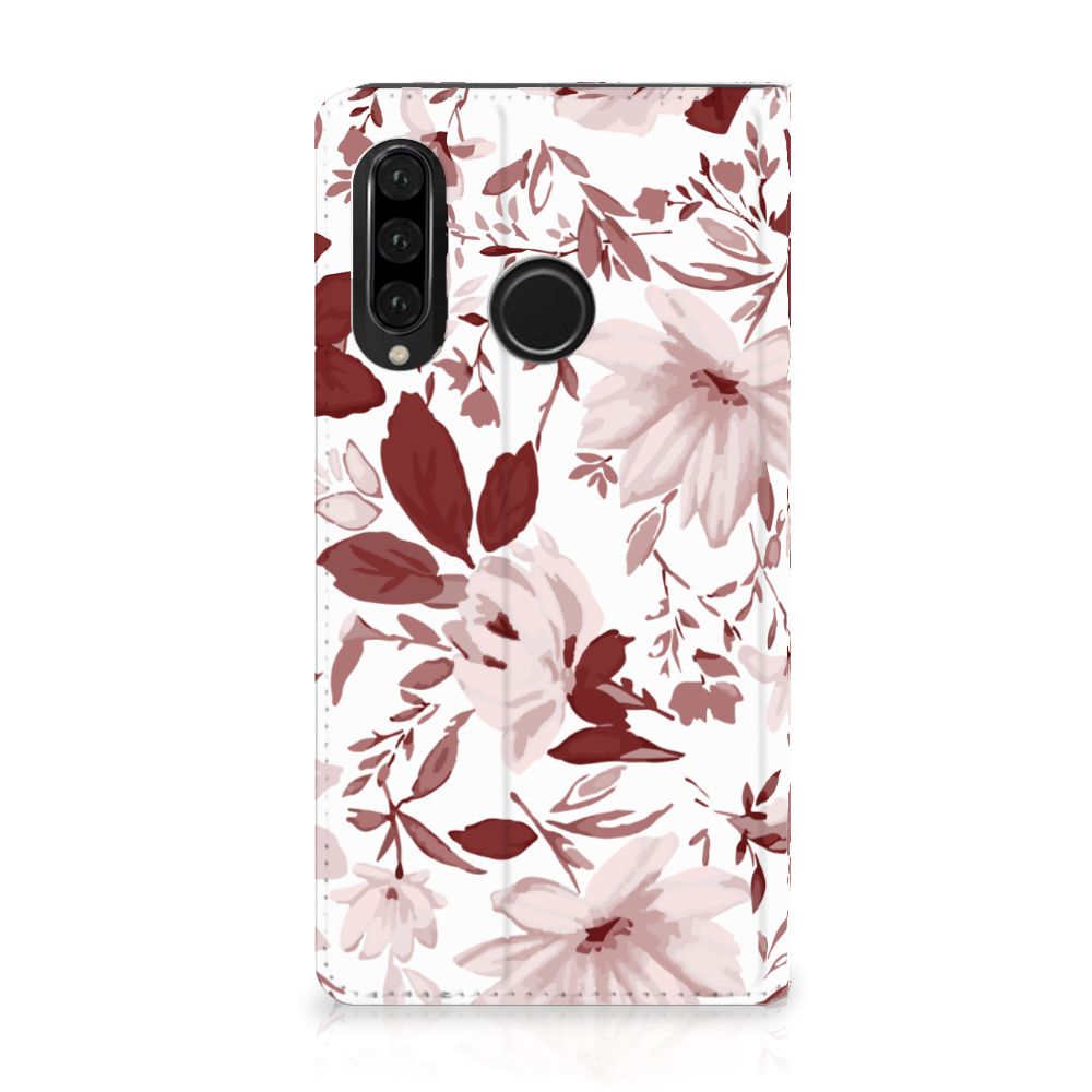 Bookcase Huawei P30 Lite New Edition Watercolor Flowers