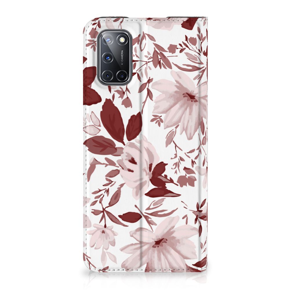 Bookcase OPPO A52 | A72 Watercolor Flowers