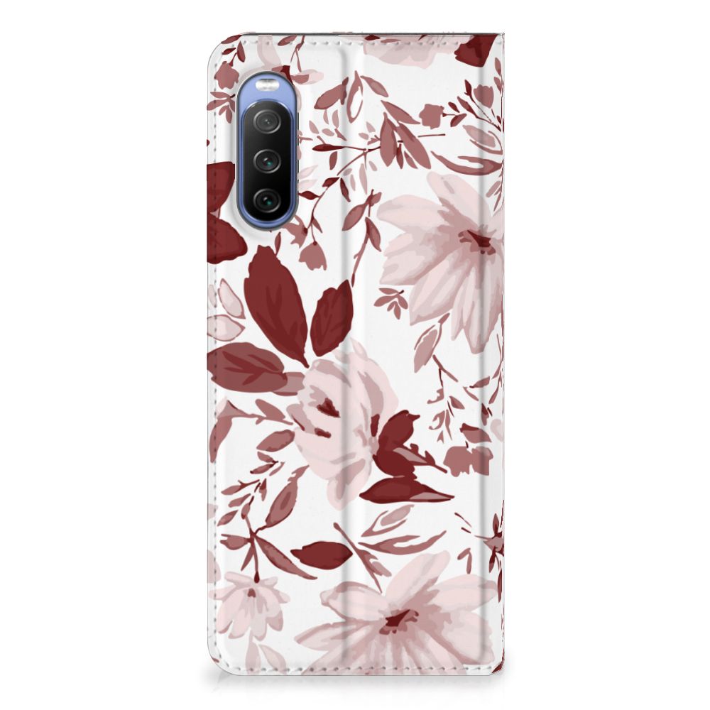Bookcase Sony Xperia 10 III Watercolor Flowers