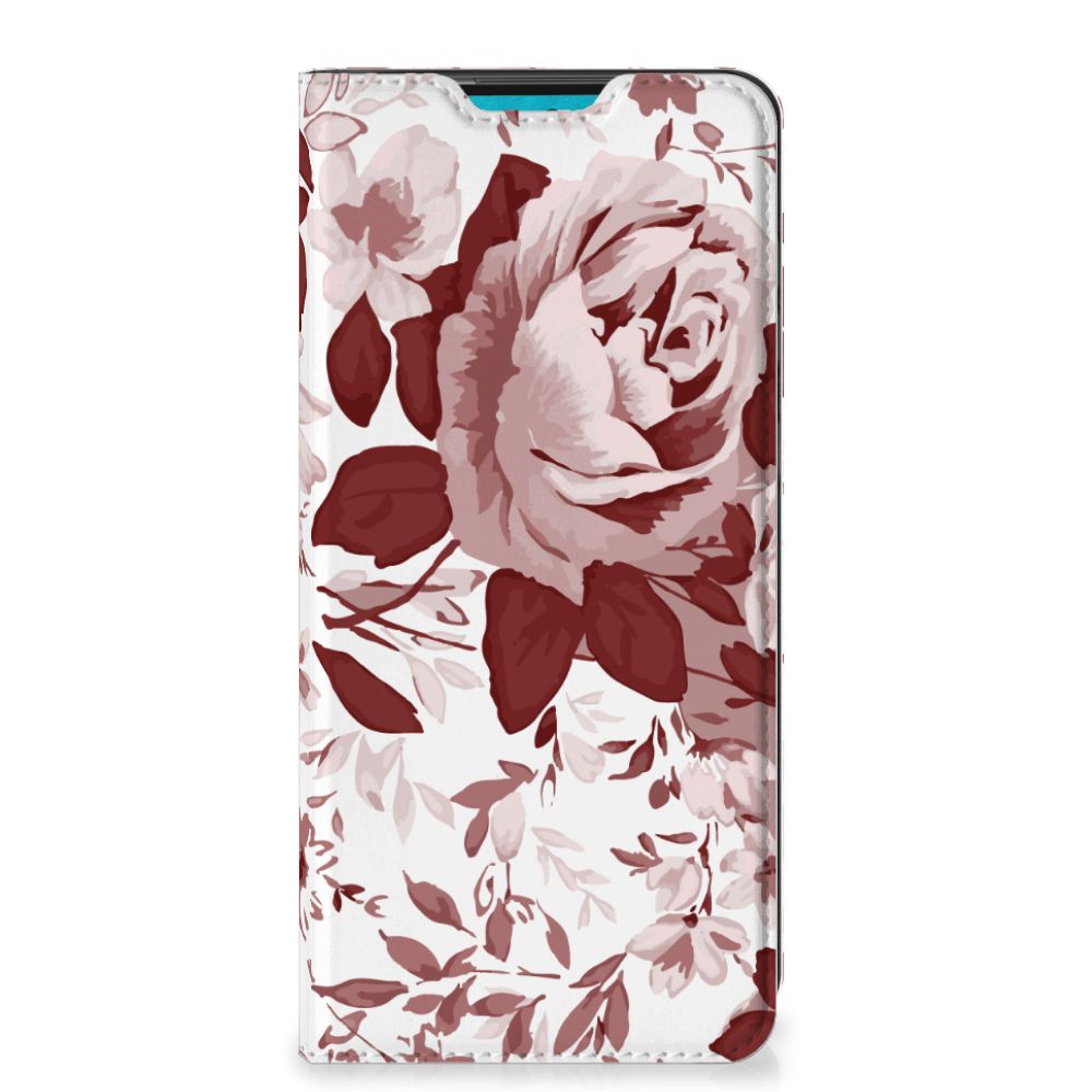 Bookcase Samsung Galaxy A73 Watercolor Flowers