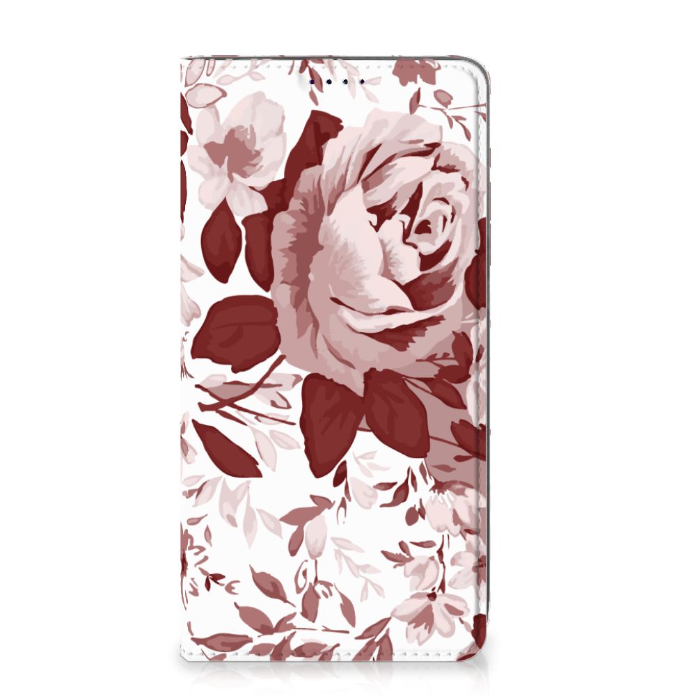 Bookcase Samsung Galaxy A50 Watercolor Flowers