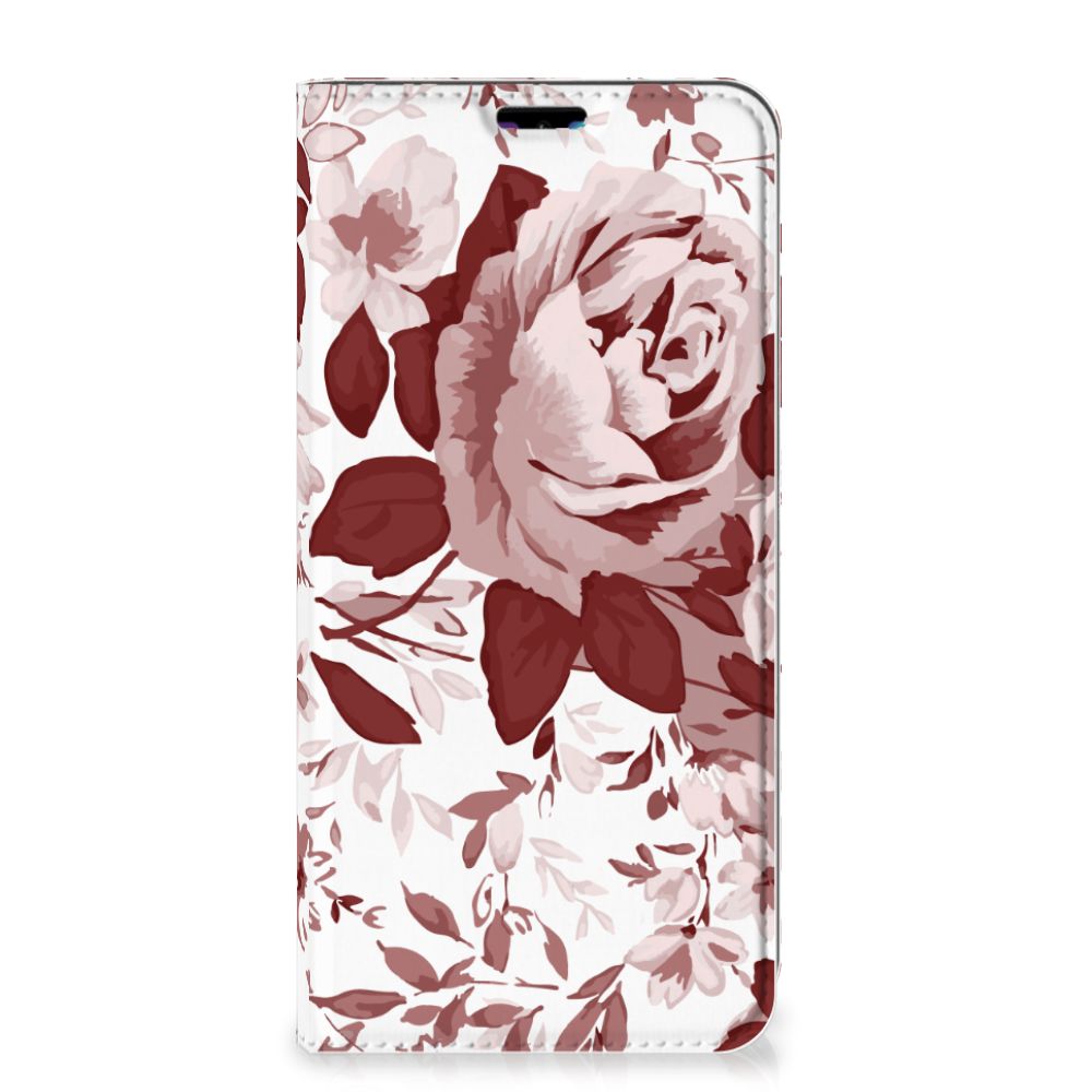 Bookcase Huawei Y7 hoesje Y7 Pro (2019) Watercolor Flowers