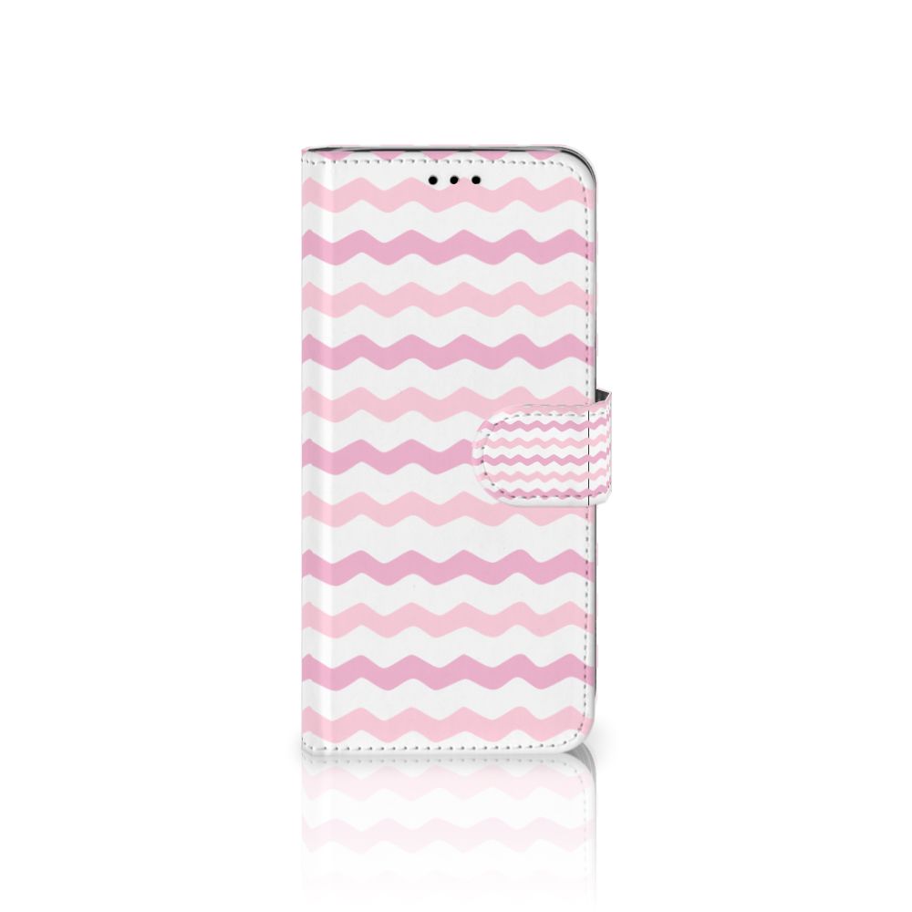Samsung Galaxy A6 2018 Telefoon Hoesje Waves Roze