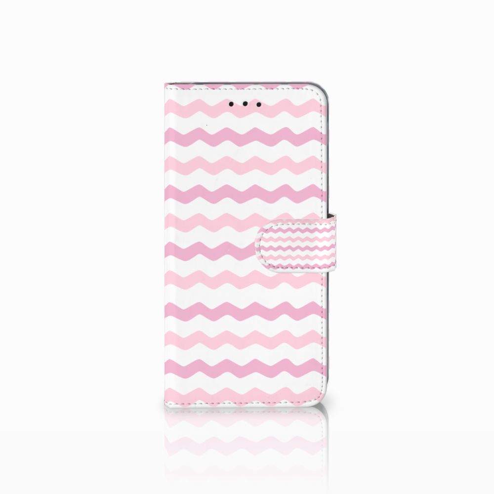 Samsung Galaxy A6 Plus 2018 Telefoon Hoesje Waves Roze