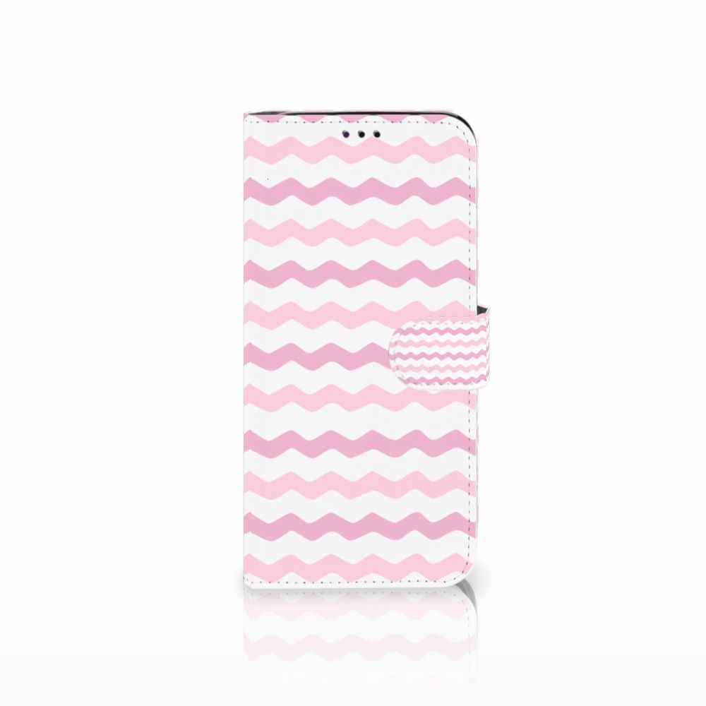 Samsung Galaxy A70 Telefoon Hoesje Waves Roze