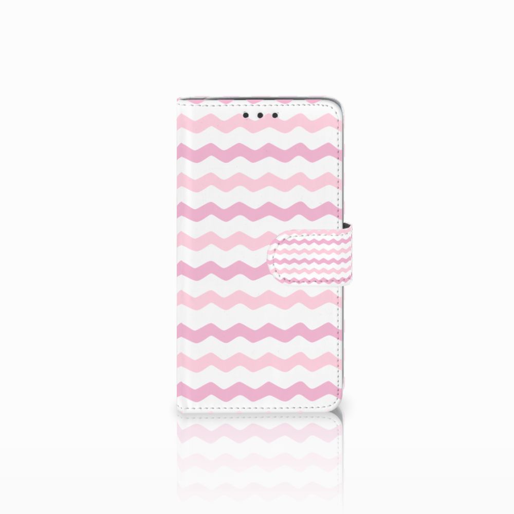 LG Q6 | LG Q6 Plus Telefoon Hoesje Waves Roze