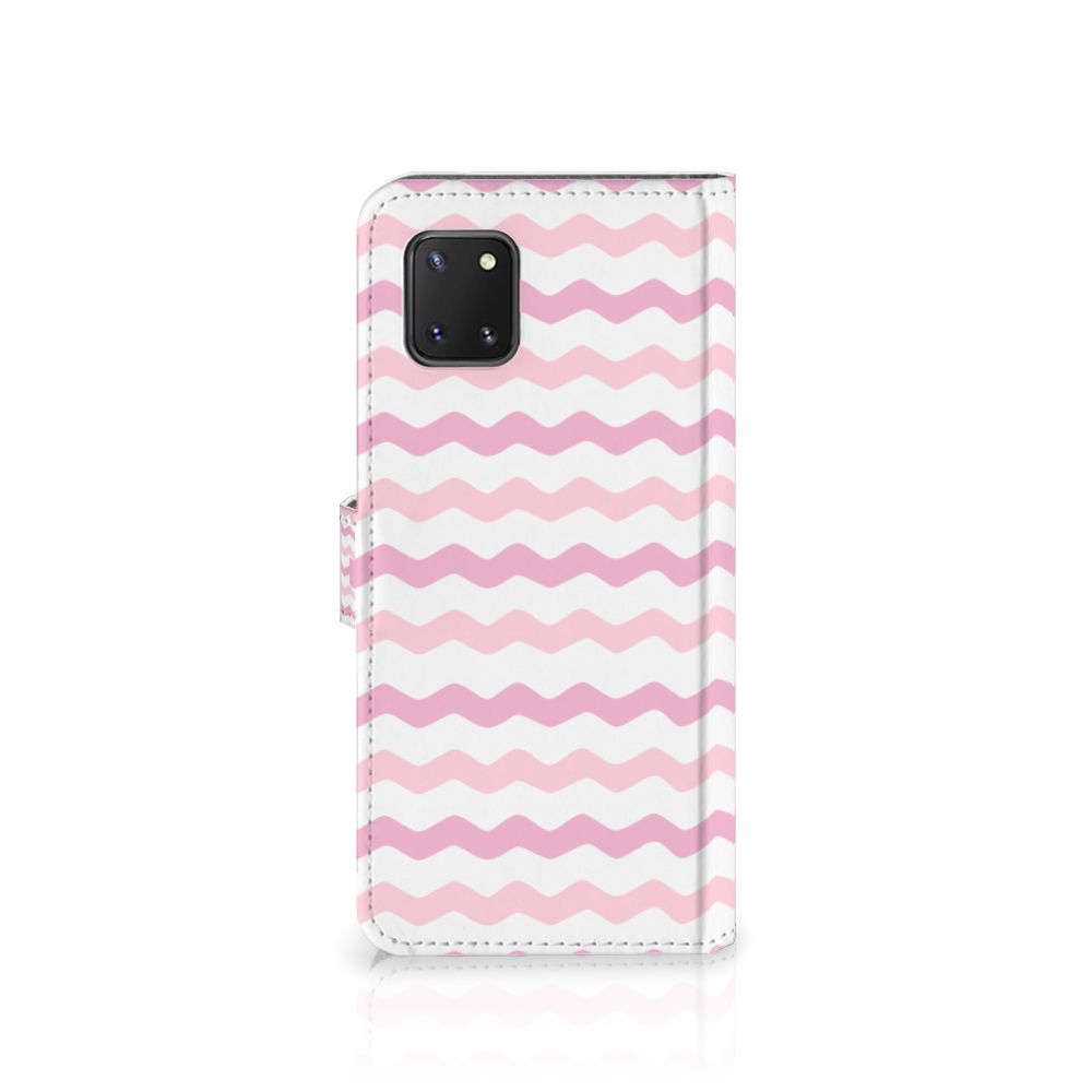 Samsung Note 10 Lite Telefoon Hoesje Waves Roze