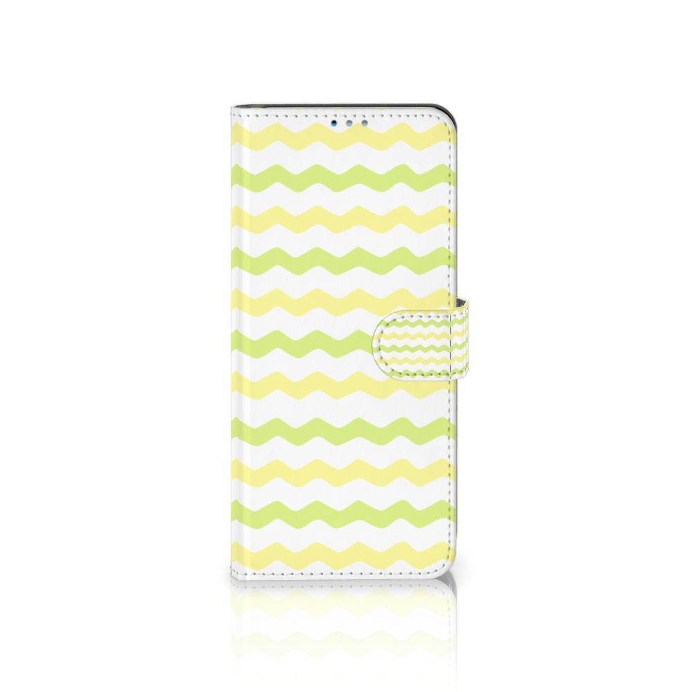Motorola Moto G9 Plus Telefoon Hoesje Waves Yellow