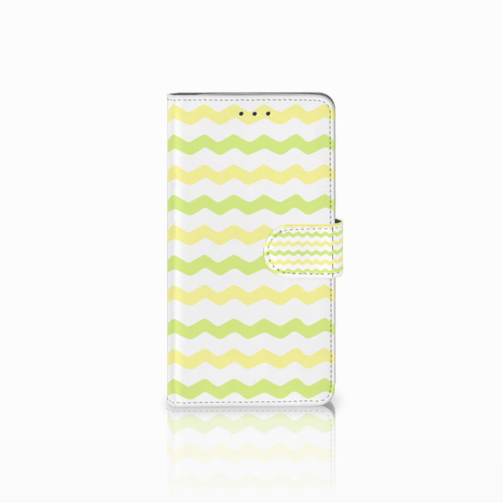 Samsung Galaxy J7 2016 Telefoon Hoesje Waves Yellow