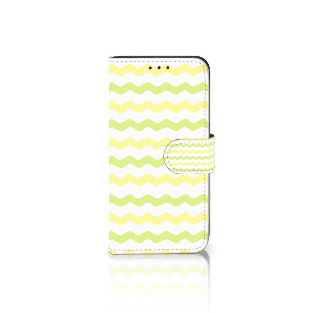 Samsung Galaxy J3 2017 Telefoon Hoesje Waves Yellow