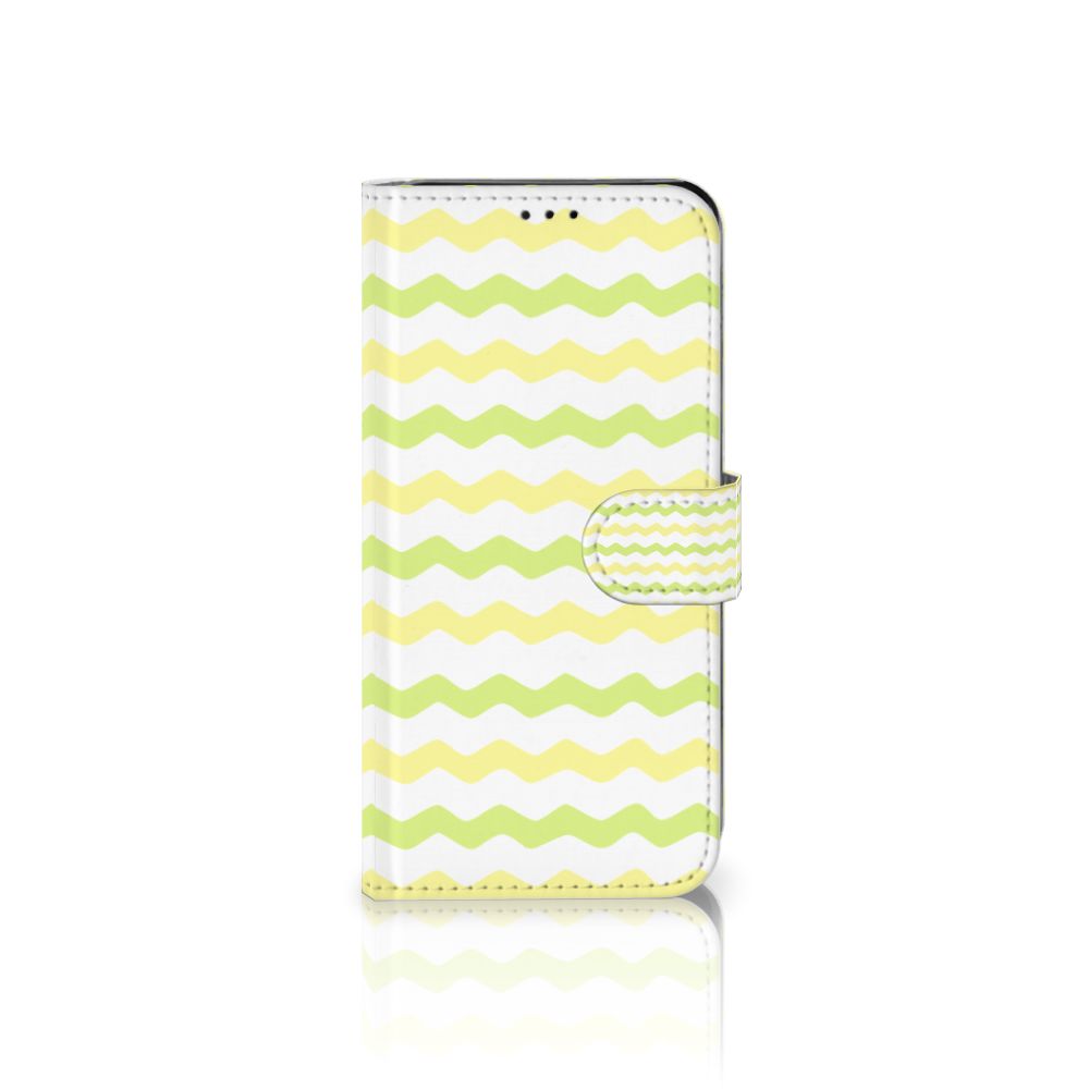 Samsung Galaxy A7 (2018) Telefoon Hoesje Waves Yellow