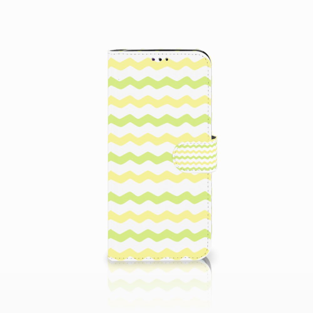 Samsung Galaxy A70 Telefoon Hoesje Waves Yellow